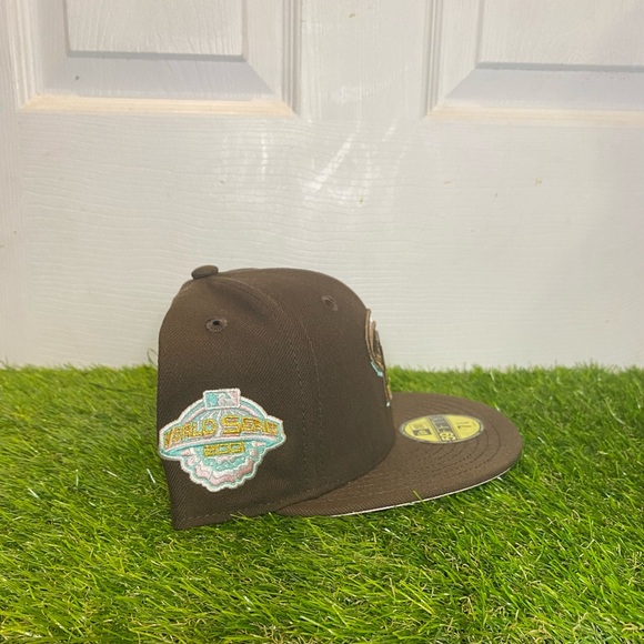 Hat Club Exclusive New Era 59fifty Arizona DBACKS Patch Hat *spumoni* Size 7 5/8 - Picture 2 of 3
